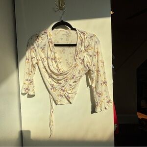 Floral Cream Women's Top